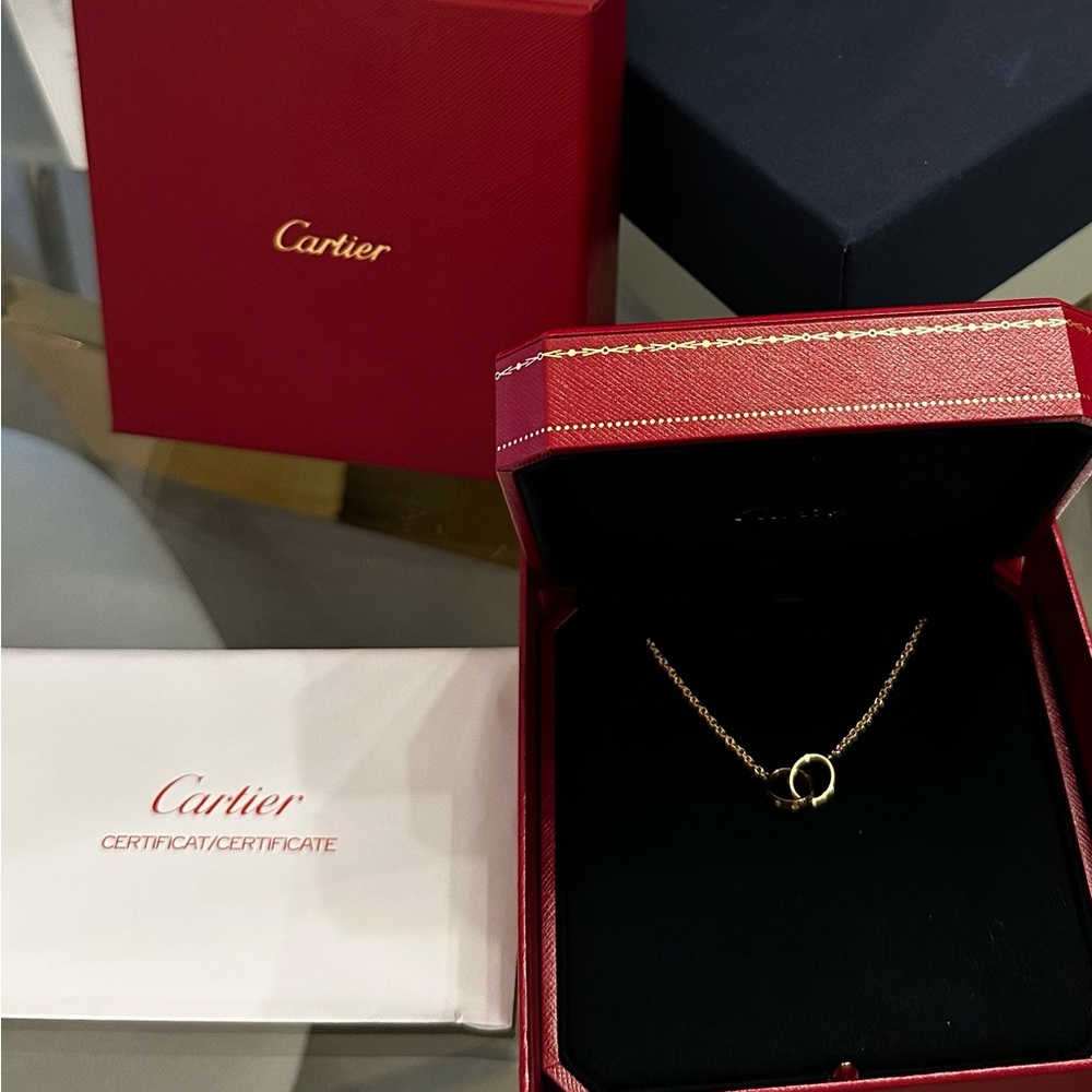 Cartier Gold Interlocking Necklace